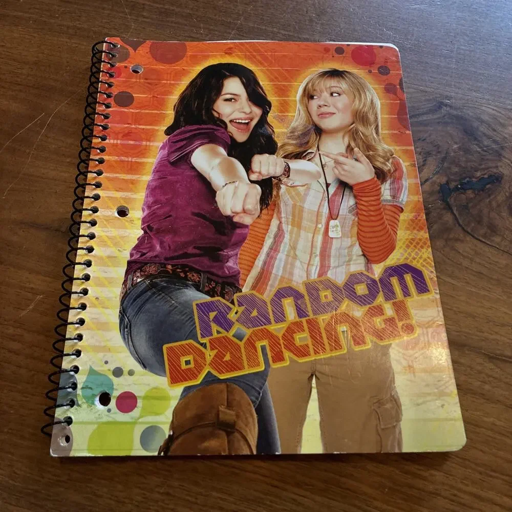 iCarly 1 Subject Spiral Notebook 70 Wide Ruled Sheets 10.5 in x 8
